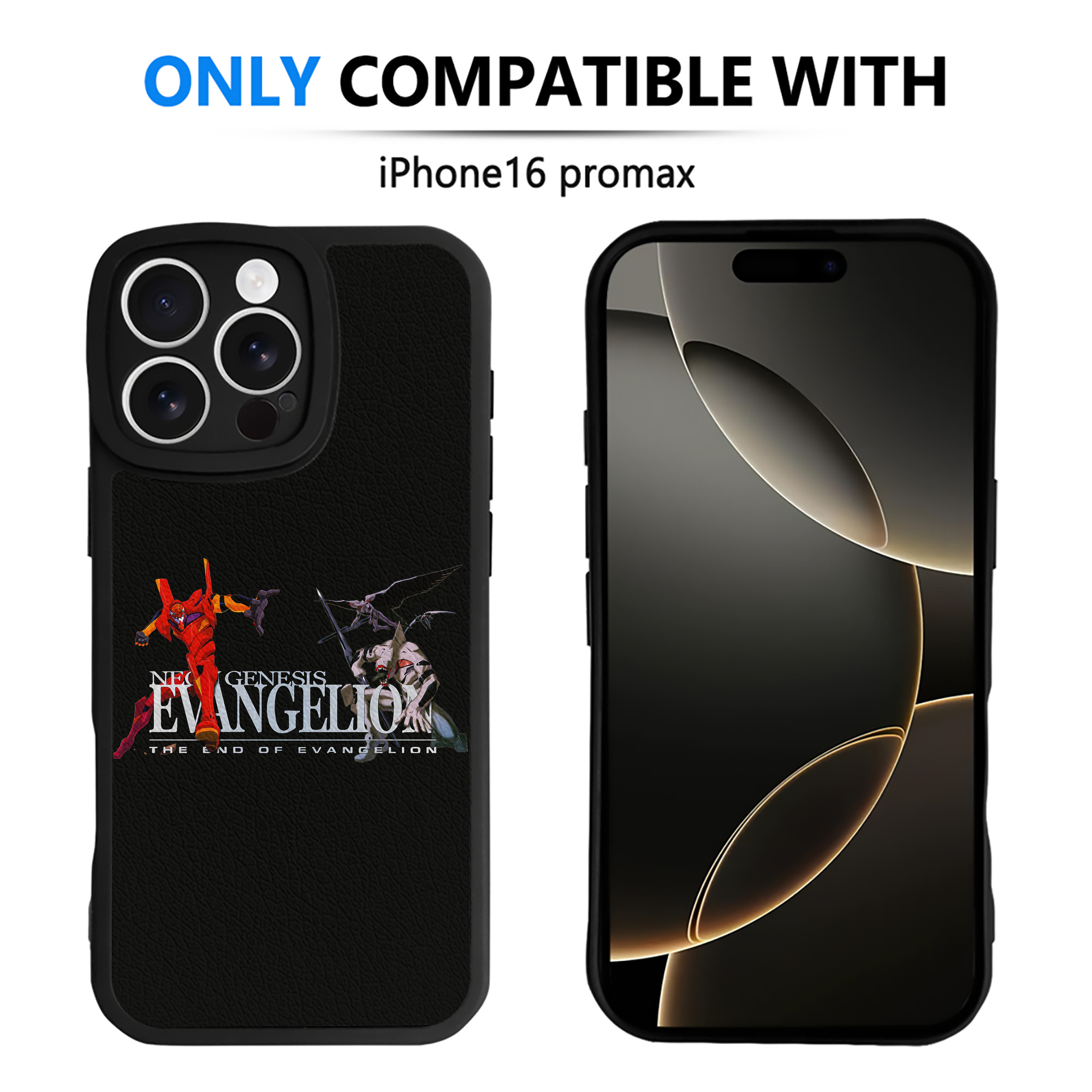 （画像用） EVA 新世紀エヴァンゲリオン 【iPhone 16シリーズ対応】シリコンスマホケース（レザー調） 材質：シリコン